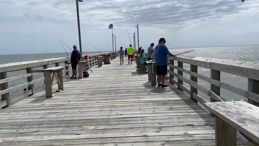 Fishing at Ocean Crest Pier